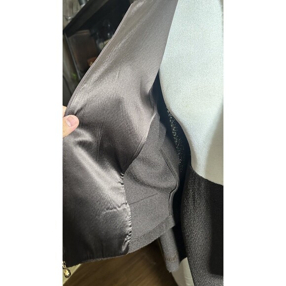 Vintage St. John Brown Tweed Set Sz. 14 Jacket and Skirt 10 - Picture 7 of 11